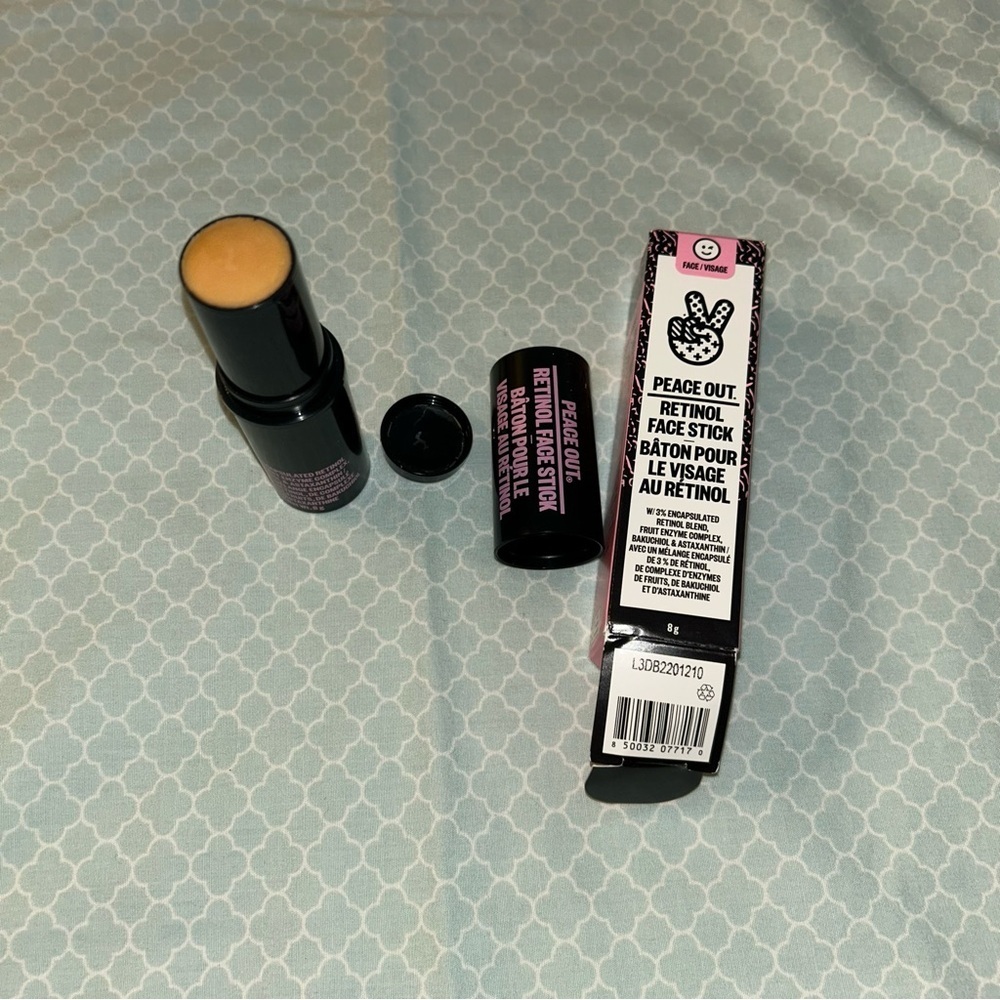 Peace Out retinol face stick NIB smoothes and reduces lines
